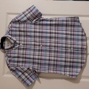 Mens short sleeve Penguin button down - size larg.